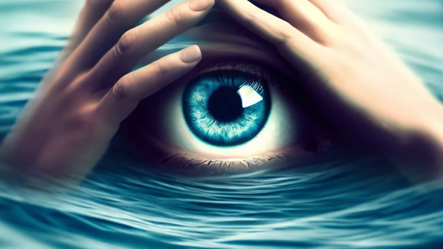 المياه الزرقاء في العين